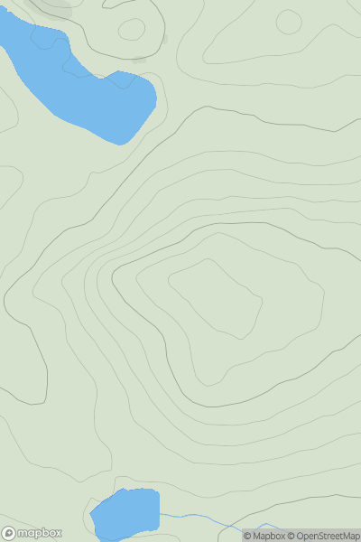 Thumbnail image for Cauldshiels Hill [The River Tweed to the English Border] [NT515316] showing contour plot for surrounding peak